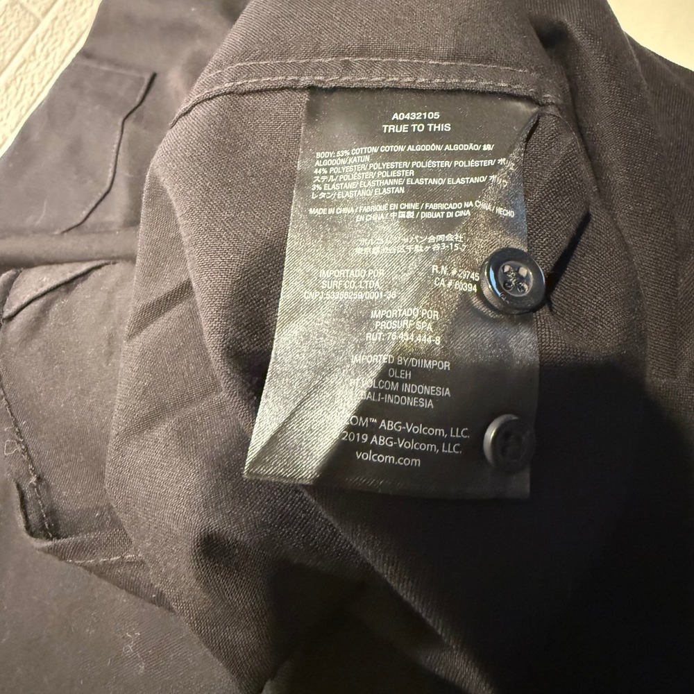 Volcom‎ Everett Oxford SS Stretch Button Up Shirt - Mens Modern Fit - Picture 6 of 7